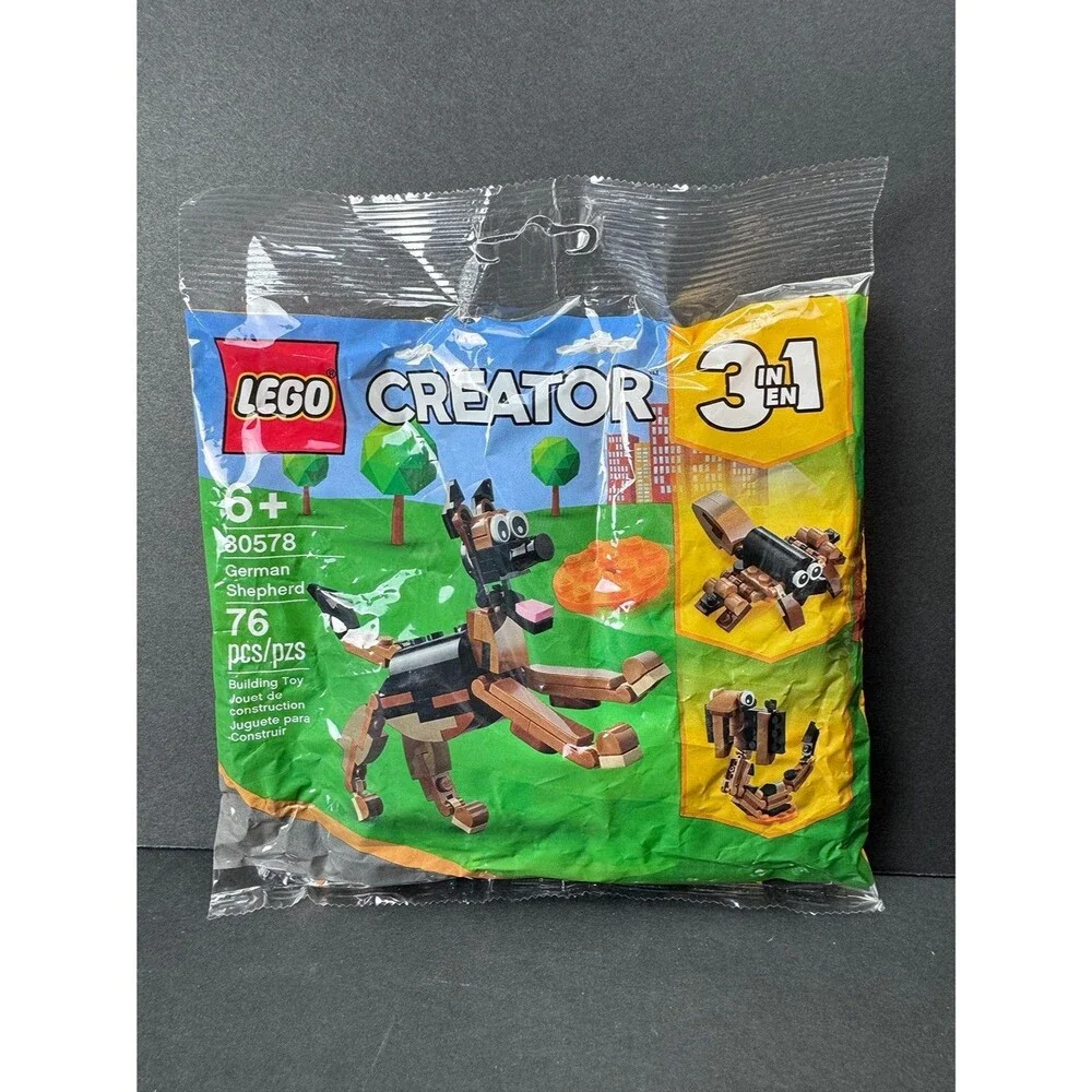 *NEW* Lego 3 in 1 Creator Set # 30578 ~ German Shepard (Factory Sealed) 76 Pc.